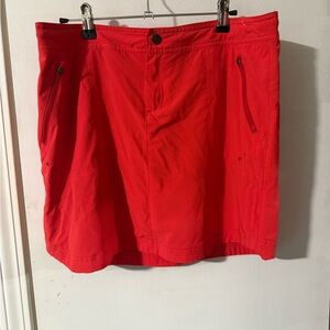 Title Nine Vibrant Red Skort with Zipper Pockets